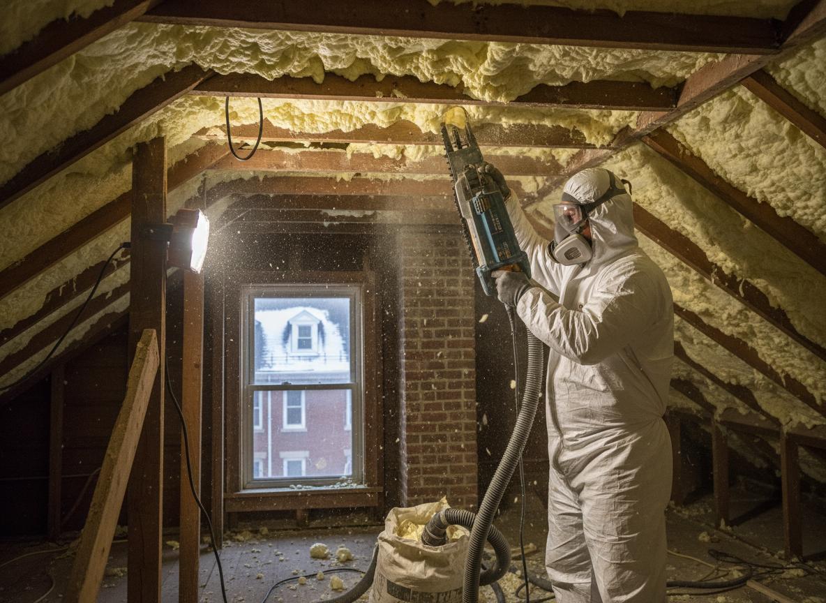 Open Cell Spray Foam Removal in Boston, Lincolnshire