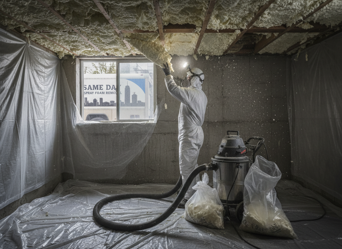 Same Day Spray Foam Removal in Boston, Lincolnshire